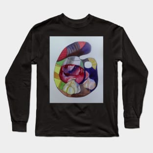 Palette with wine and garlic Long Sleeve T-Shirt